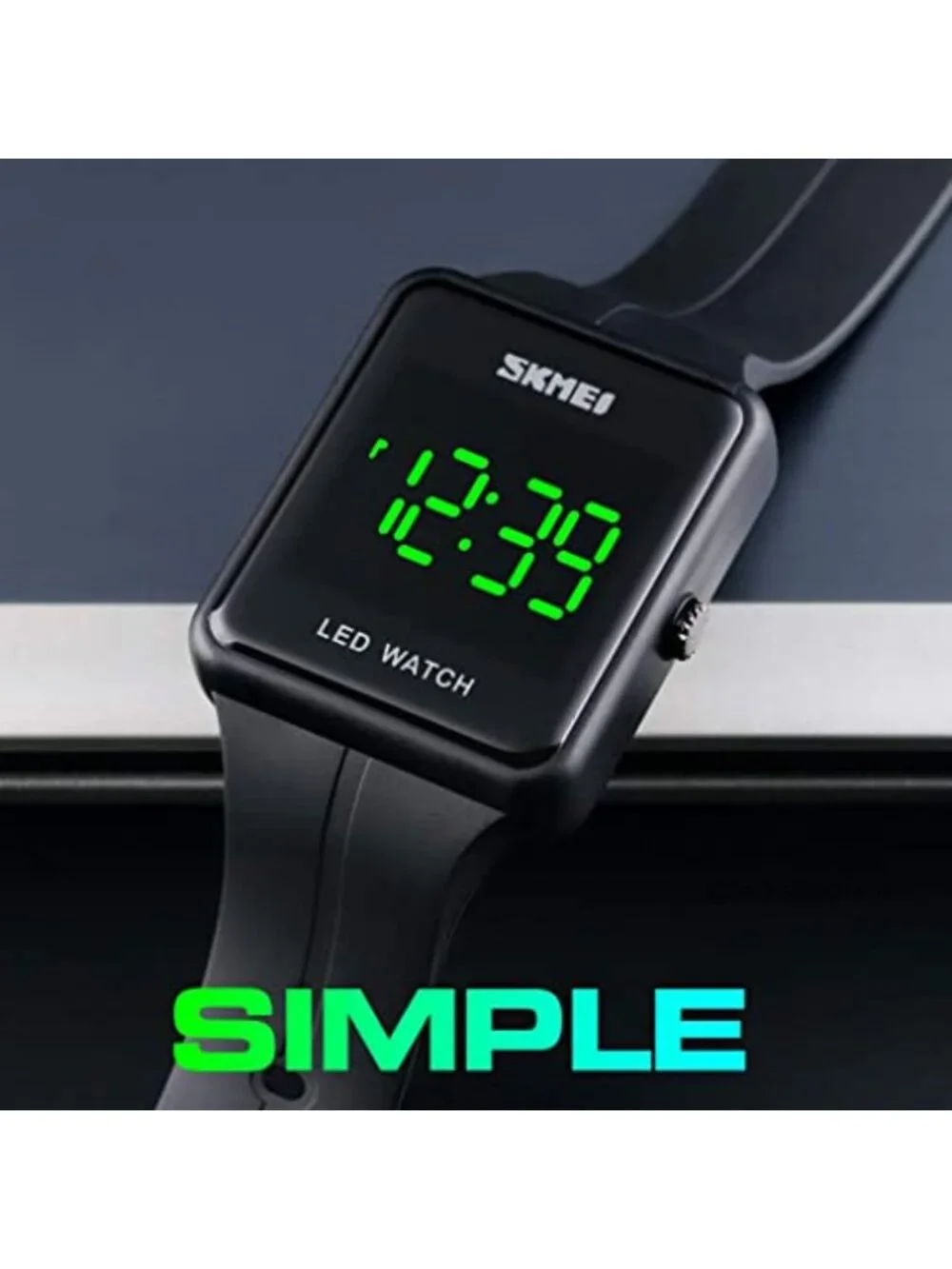 Large LED Digital Watch Easy Read Waterproof Sport Casual